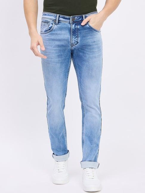 duke ice blue slim fit jeans