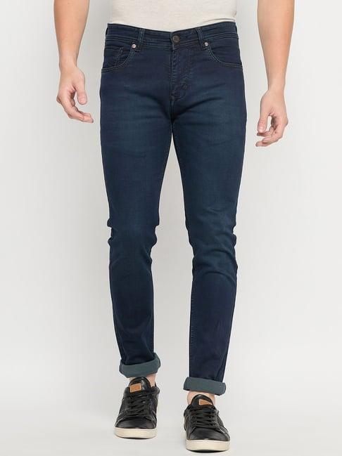 duke navy slim fit jeans