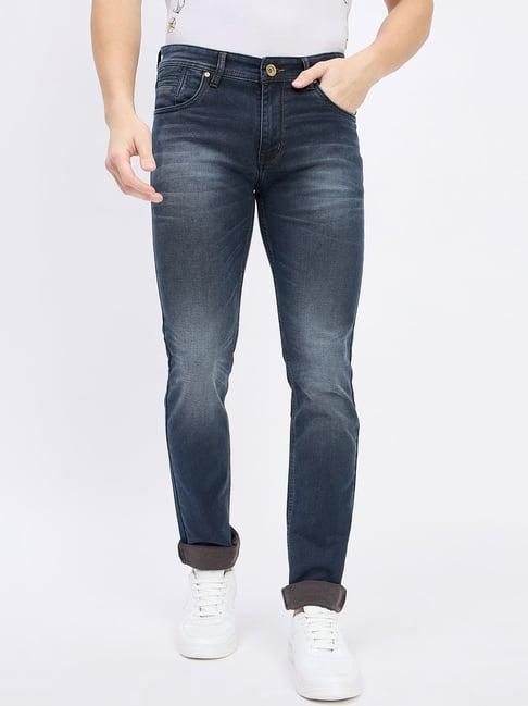 duke navy slim fit jeans