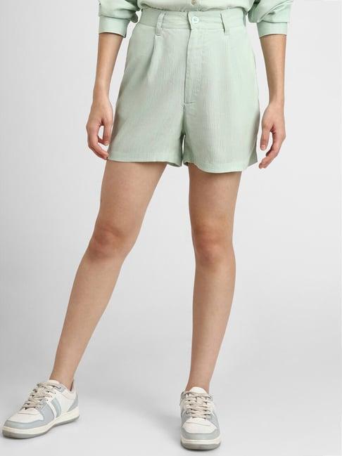 forever 21 mint green regular fit shorts