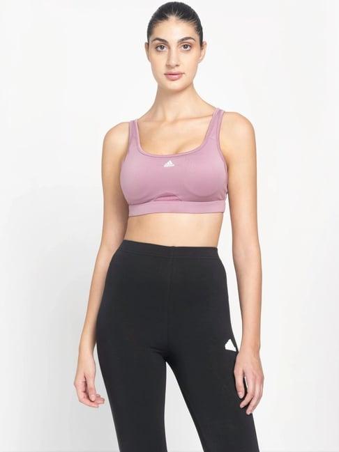 adidas pink plain sports bra