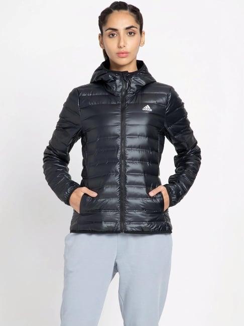 adidas black quilted sports jackets