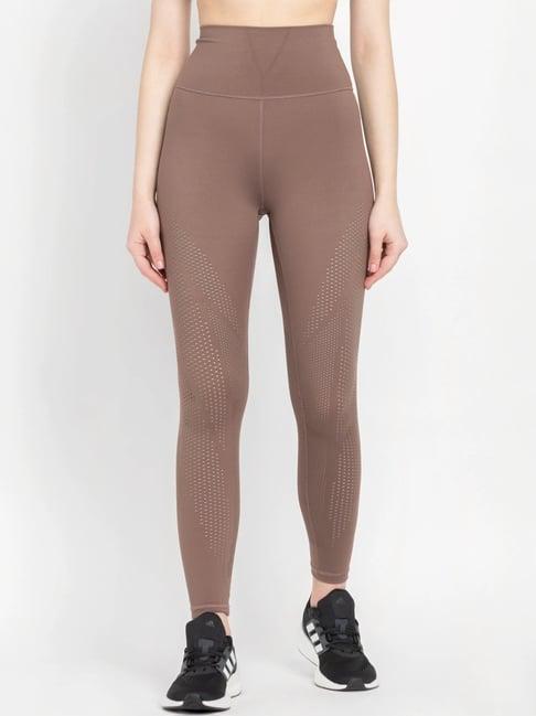 adidas brown plain sports tights