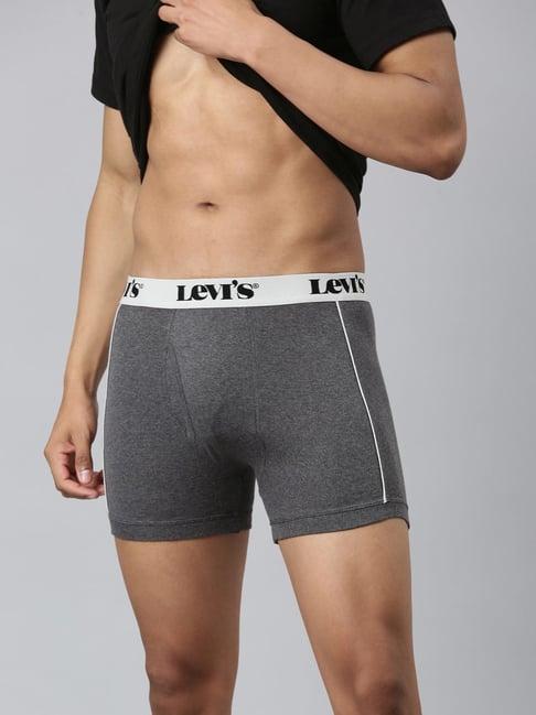 levi's grey cotton skinny fit trunks