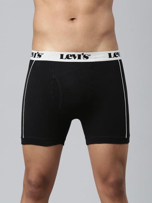 levi's black cotton skinny fit trunks