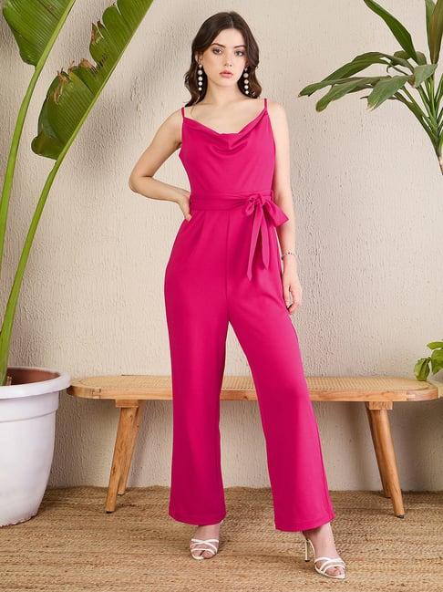 magre pink maxi jumpsuit