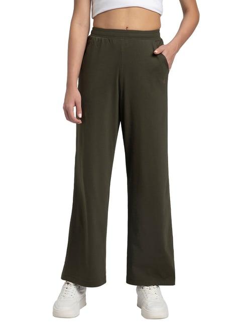 jockey olive straight fit mid rise pants