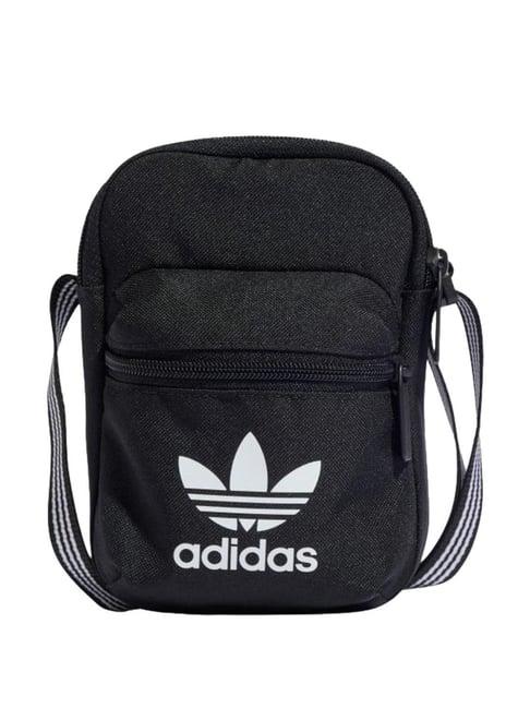 adidas ac black solid cross body bag