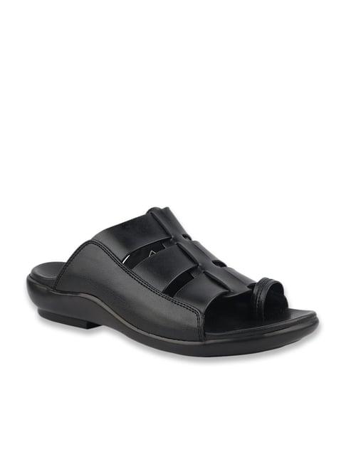 medifeet men's black toe ring sandals