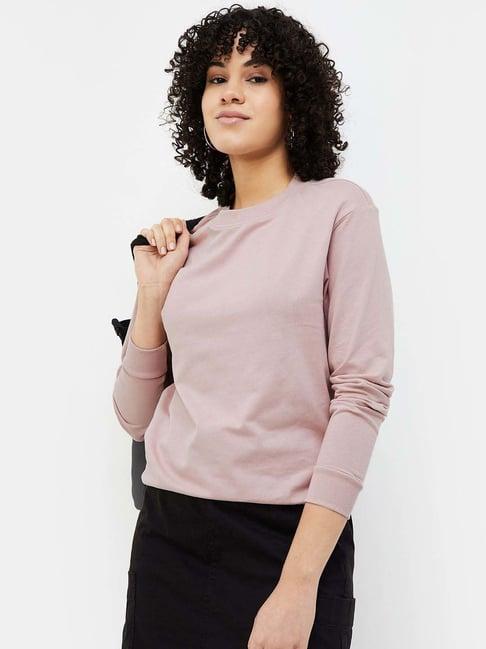 fame forever by lifestyle dusty pink cotton sweatshirt