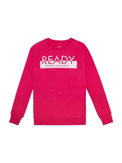 dyca fuchsia printed sweatshirt