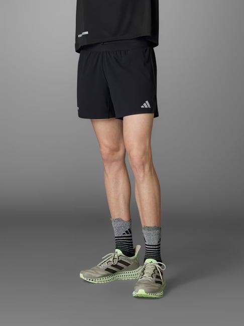 adidas black regular fit ultimate heat.rdy running shorts