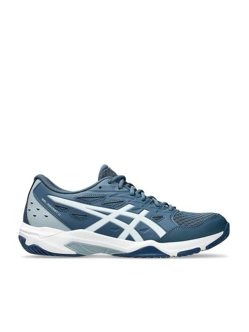 asics men's gel-rocket 11 indigo indoor court shoes