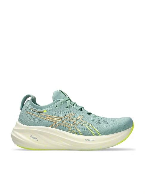 asics women's gel-nimbus 26 teal blue running shoes