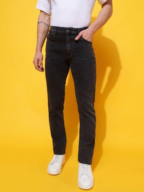 belliskey black skinny fit lightly washed jeans