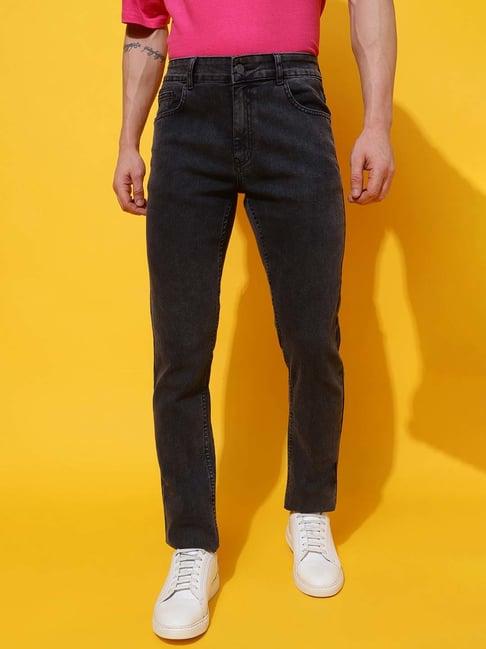 belliskey black skinny fit lightly washed jeans