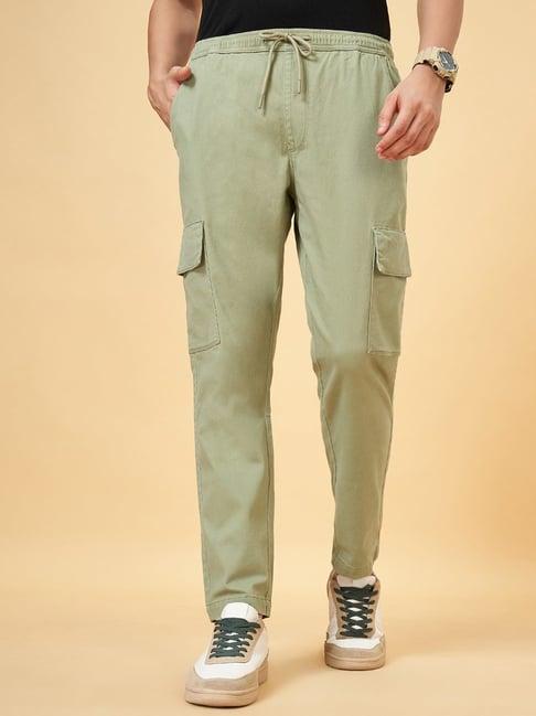 urban ranger by pantaloons coriander cotton slim fit cargos