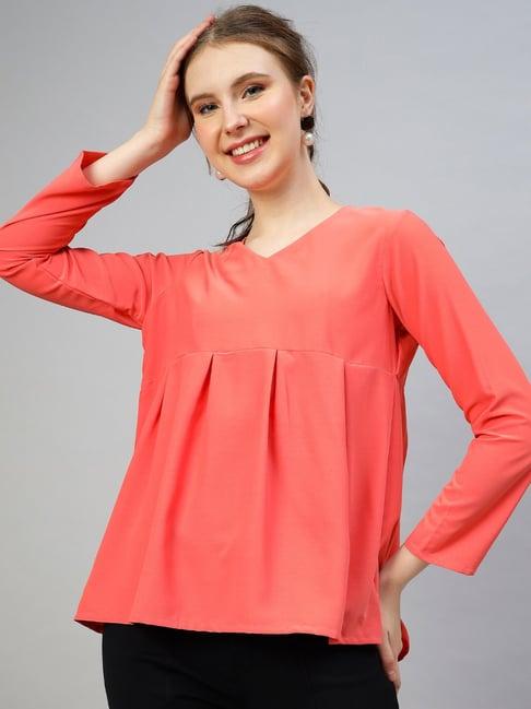 fithub coral regular fit top