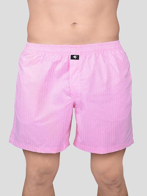 frenchie pink relaxed fit printed boxers