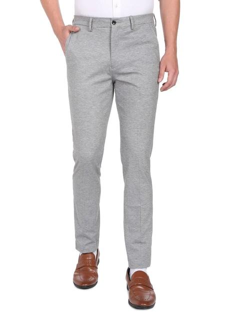 arrow grey regular fit others trousers