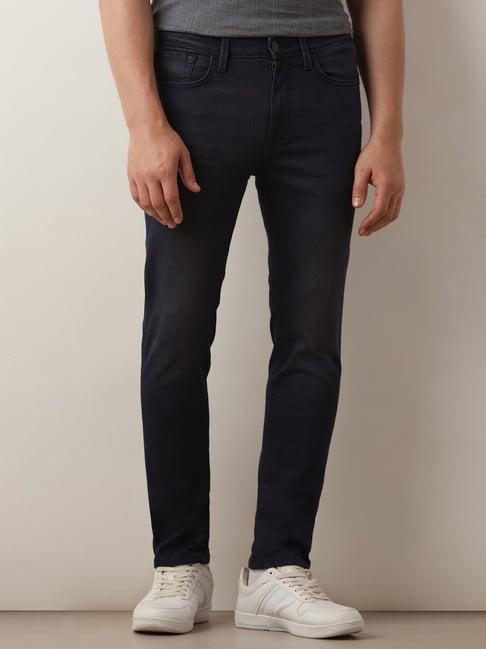 selected homme blue slim fit lightly washed jeans