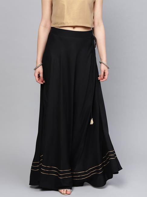 rare black maxi skirt