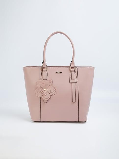 ginger by lifestyle pink solid shoulder handbag