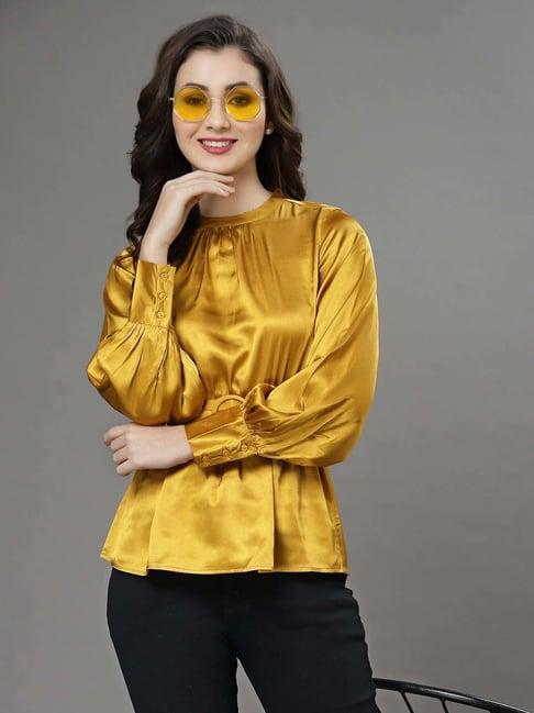 kassually golden regular fit top