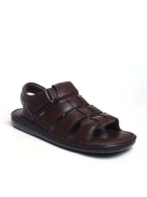 zoom shoes men's brown back strap sandals