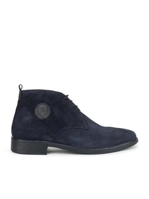 zoom shoes men's navy chukka boots