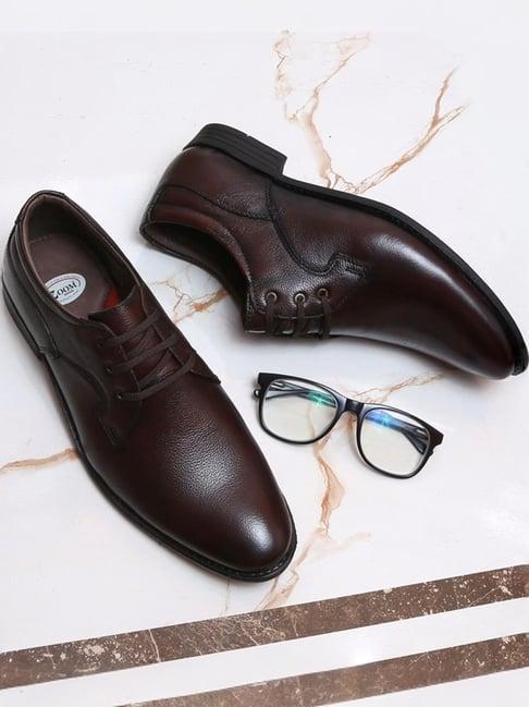 zoom shoes men's brown derby shoes