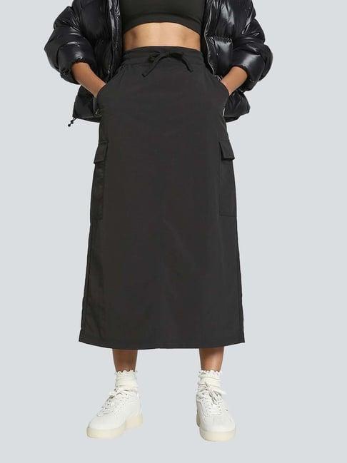 puma black a-line skirt