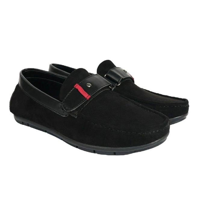 monkstory black driving shoes