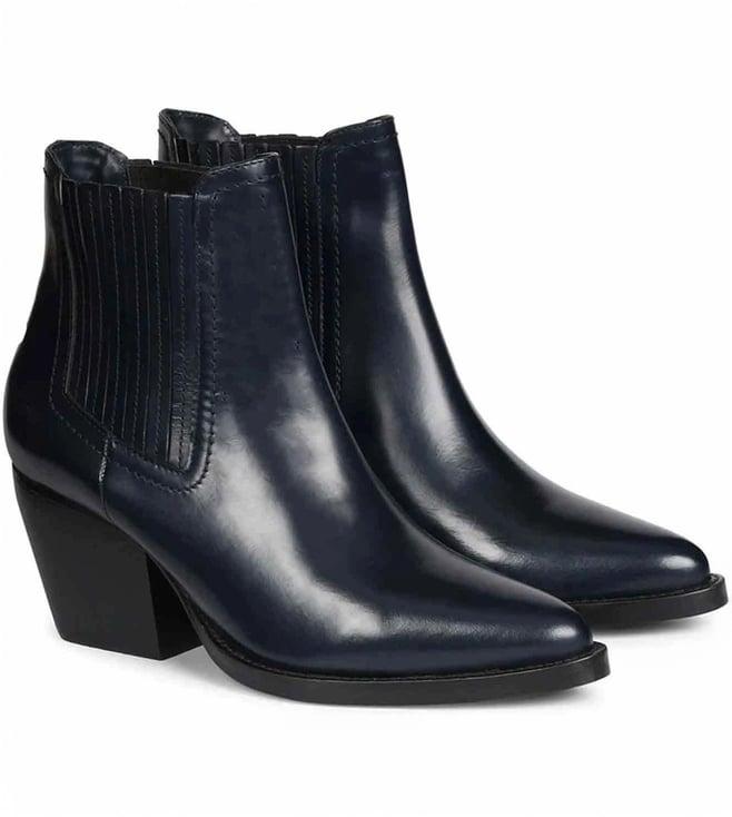 saint g black helena shiny patent leather chelsea boots