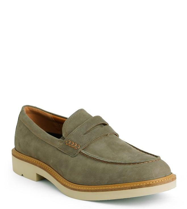 ecco men's metropole dark clay loafers