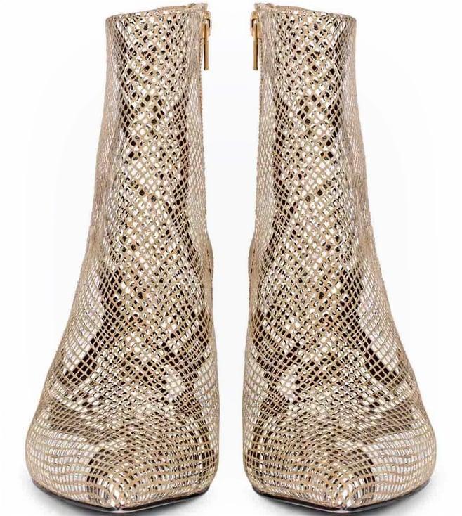 saint g lottie brown snake print leather kitten heel ankle boots