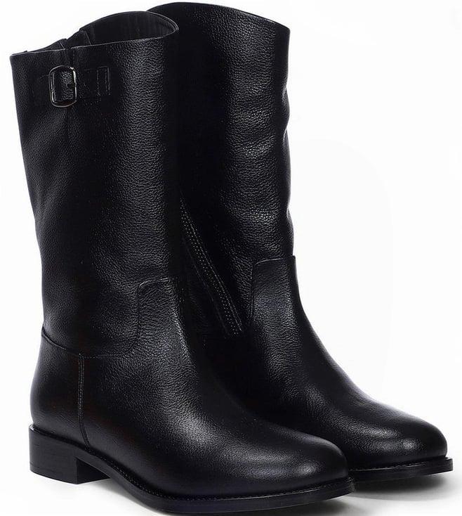 saint g martina black leather high ankle boots