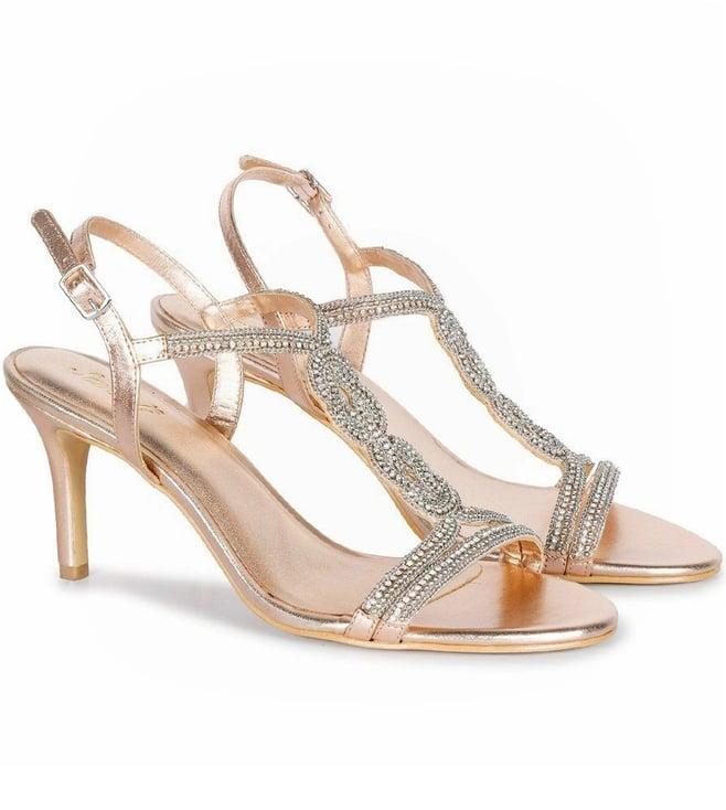 saint g rina platin metallic leather stilettos