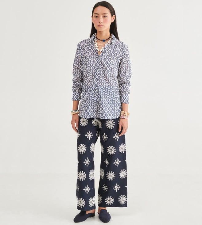 prakriti jaipur indigo star shirt