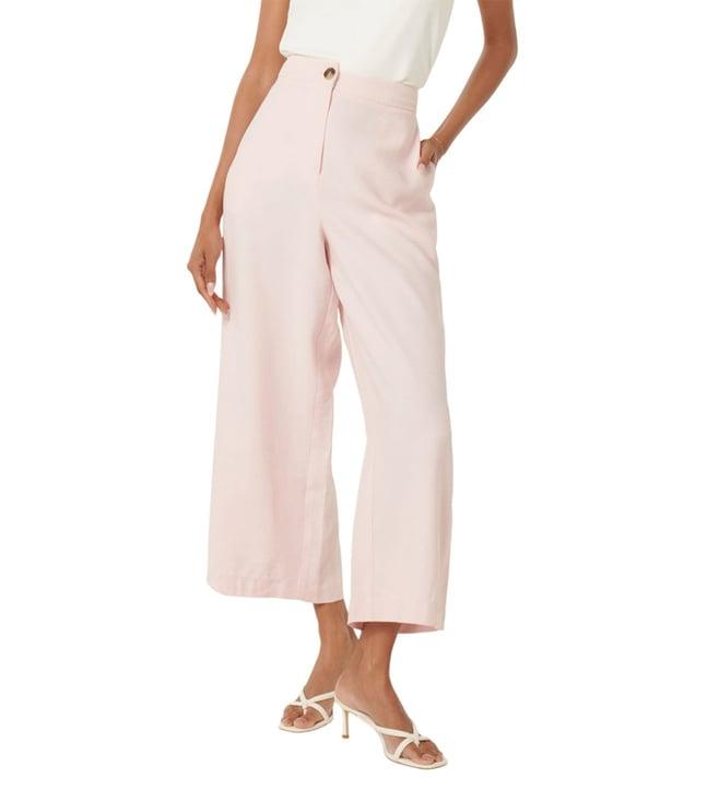 forever new pink cammi petite relaxed fit culottes