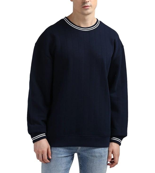 tommy hilfiger navy regular fit sweater