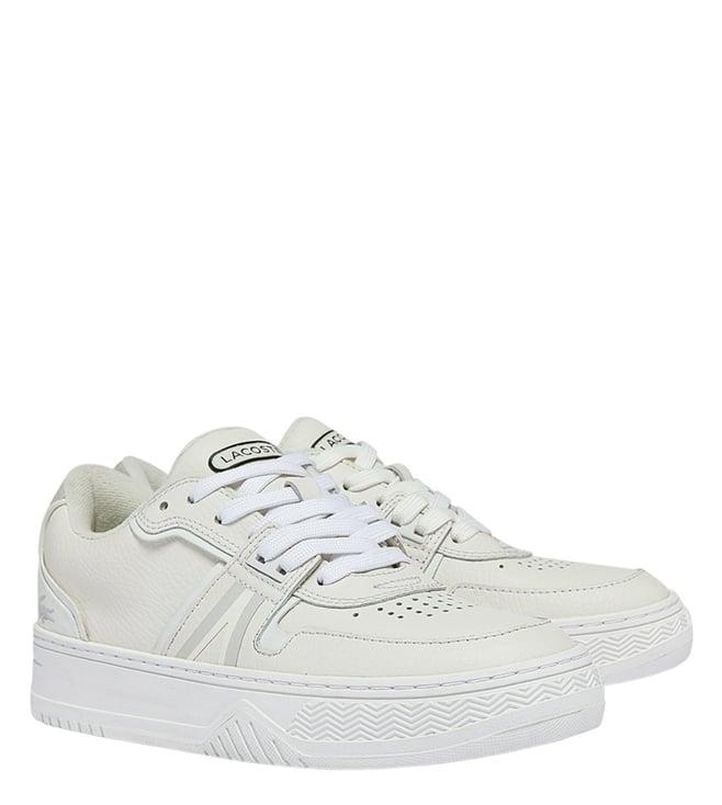 lacoste women's l001 white trainers