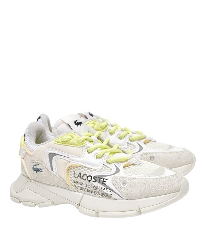 lacoste women's l003 neo white trainers