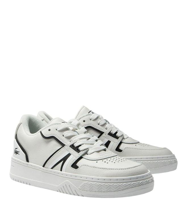 lacoste women's l001 white trainers