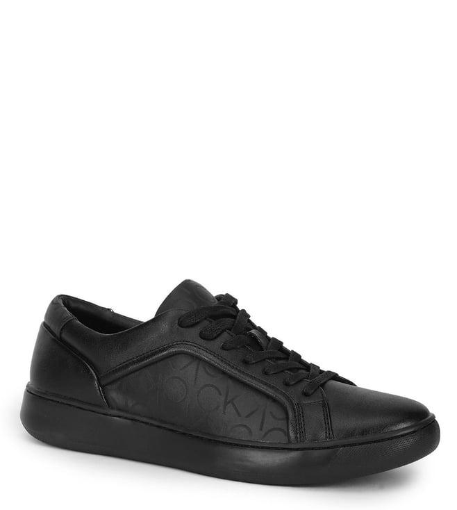 calvin klein men's black casual sneakers