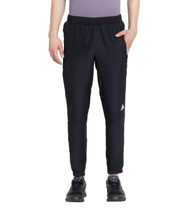 adidas men's black d4t regular fit trackpants