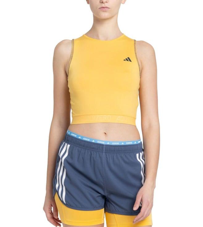 adidas women's orange az l cr skinny fit bra top