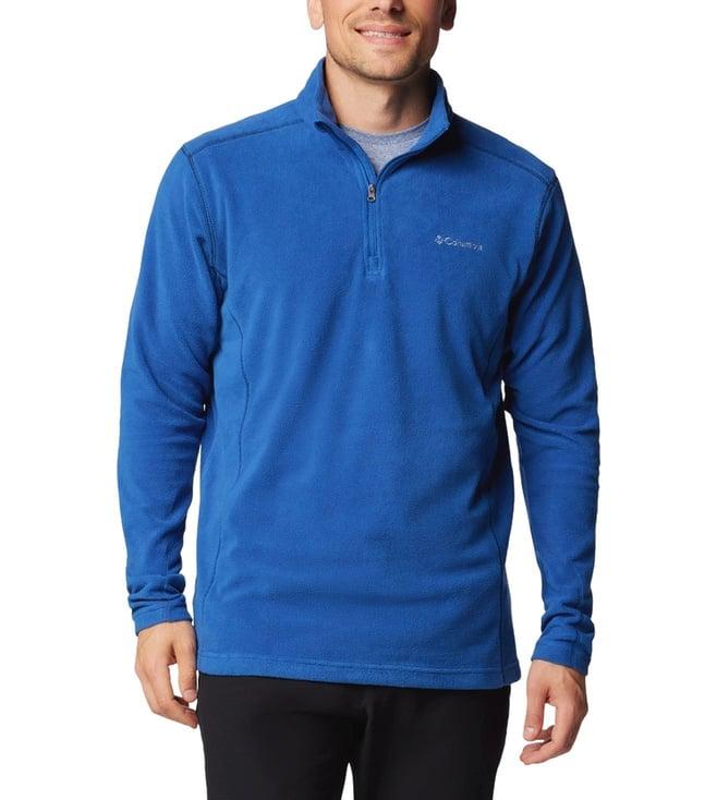 columbia men blue klamath range ii half zip jacket