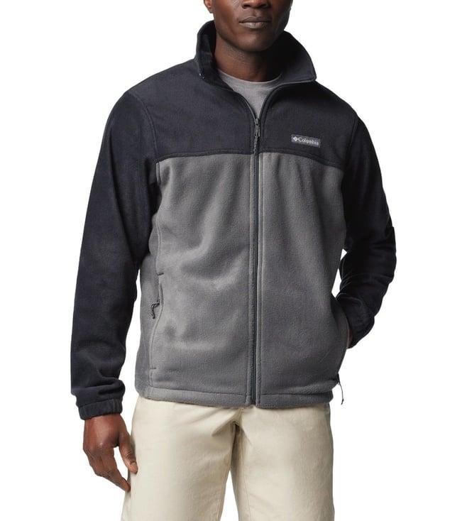 columbia mens black steens mountain full zip 2.0 fleece jacket