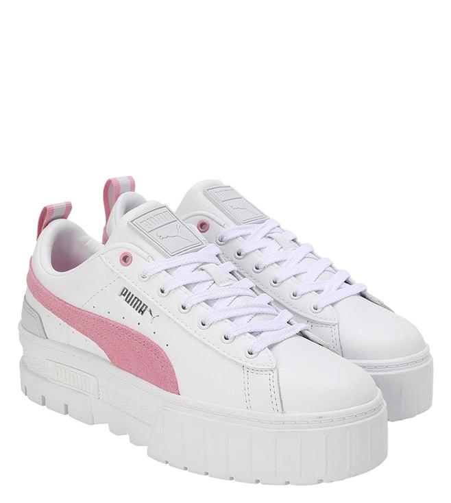 puma women's mayze white sneakers